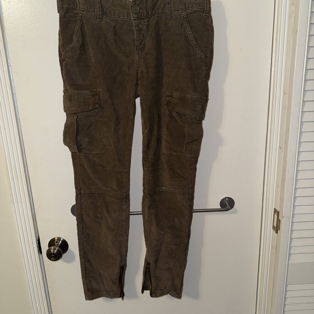 Free People corduroy Cargo Pants Women Size 28